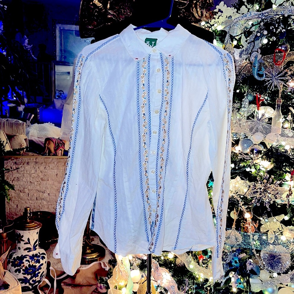 Vintage 3J Workshop button down long sleeve shirt size medium